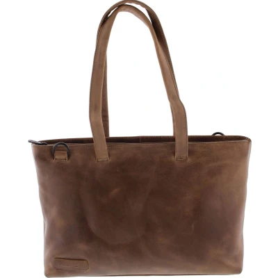 Afbeelding van Plevier Pure Rutland Dames Totebag 15.6&quot; taupe