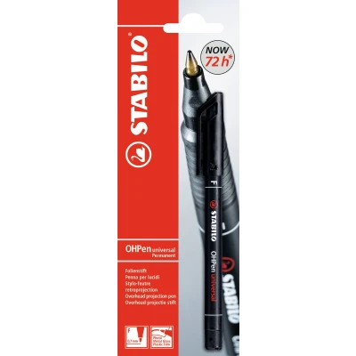 Afbeelding van STABILO OHPen permanente filmstift, dun, zwart
