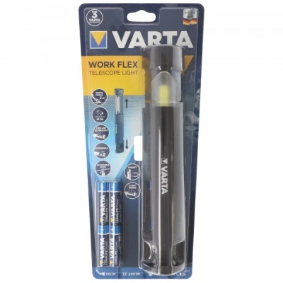 Afbeelding van Varta Work Flex Telescope Light 4AA serie inclusief 4x AA batterijen