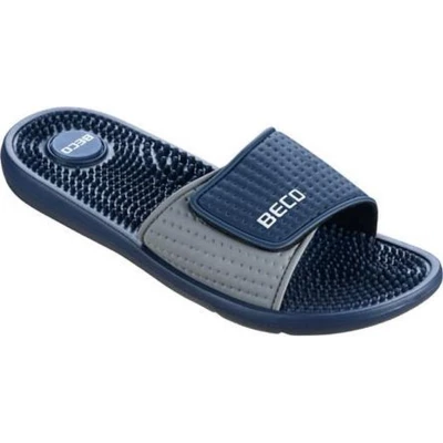 Afbeelding van Beco Badslippers Met Klittenband Donkerblauw Heren Maat 43