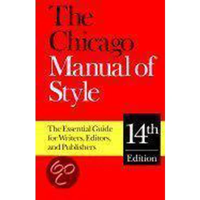 Afbeelding van The Chicago Manual Of Style