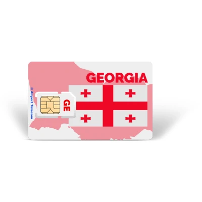 Afbeelding van Simkaart Georgië Unlimited Data + Onbeperkt Bellen Prepaid Met Snel 4G/5G Internet En Op Reis In Europa Airport Telecom