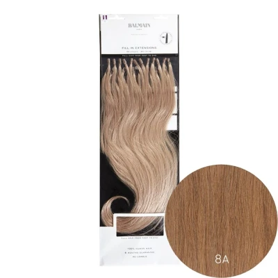 Afbeelding van Balmain Pre bonded Fill in Extensions Human Hair 50 st 40 cm 8A