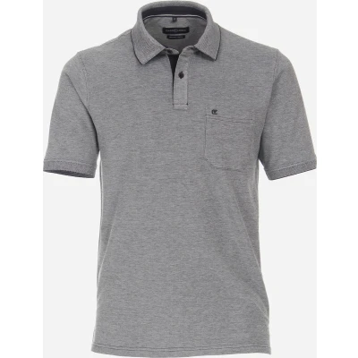 Afbeelding van Casa Moda Poloshirt Logo Navy maat M heren met Regular fit Pasvorm Stretch Suitable Herenkleding