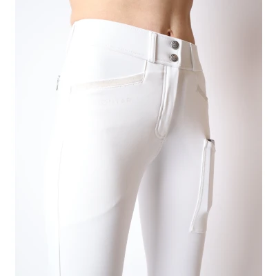 Image de Montar Pantalon d&#039;Équitation Armani Highwaist Blanc EU 42