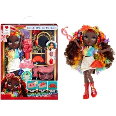 Image de Poupée Rainbow High Creative Crystals Fashion Doll Iris Bow