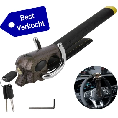Afbeelding van Gtrise Stuurslot Voor Auto Stoplock Camper Pro Met Ebook &amp; Opbergtas
