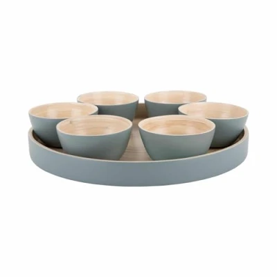 Afbeelding van Present Time Schaal Tray Puro Rond Groen 32x32x6cm Scandinavisch Sinterklaas cadeau cadeautjes vrouw man voor haar hem Sint Kado