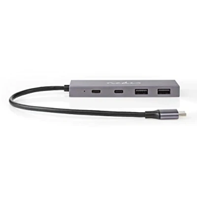 Afbeelding van USB C hub Nedis (USB naar 2 x A en C, Busgevoed)