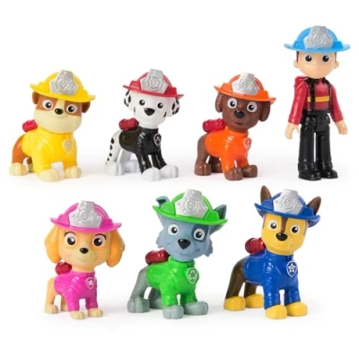 Afbeelding van PAW Patrol Brandweerredding Speelfigurenset met 7 verzamelfiguren
