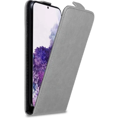 Afbeelding van Cadorabo Hoesje geschikt voor Samsung Galaxy S20 PLUS in TITANIUM GRIJS Beschermhoes flip design Case Cover met magnetische sluiting