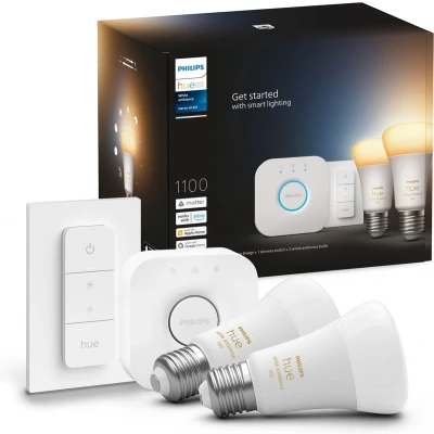 Afbeelding van Philips Hue Smart Ledlamp White Ambiance E27 8 W Starterkit (29181200)