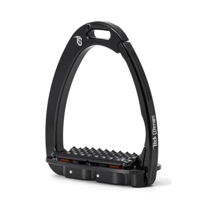 Image de Tech Stirrups Étriers Venice Plus Dressage Noir/Noir