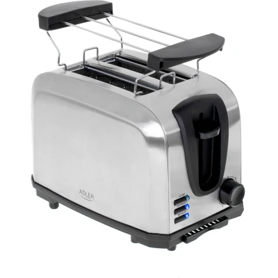 Afbeelding van Adler AD3222 Broodrooster Toaster met broodjesrooster 1000 Watt