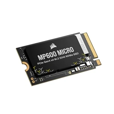Afbeelding van CORSAIR MP600 MICRO 2TB M.2 NVMe PCIe x4 Gen4 SSD 2242 tot 7000 MB/s sequentieel lezen compatibel met Lenovo Legion Go en Thin 4.0 laptops zwart