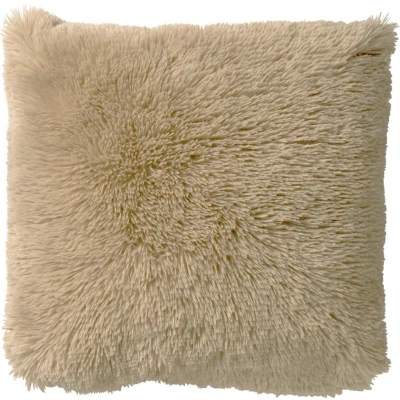 Afbeelding van Dutch Decor FLUFFY Sierkussen 45x45 cm superzacht effen kleur Pumice Stone beige