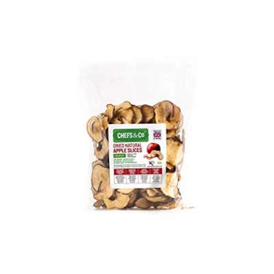 Afbeelding van CHEFS &amp; CO gedroogde appelschijfjes 250 g 100% natuurlijke hele vruchten gezonde en ongeschilde zoete snack zaden verwijderd zonder conserveringsmiddelen