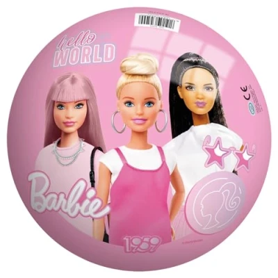 Afbeelding van Barbie Bal Speelbal 23 cm Voetbal Opgeblazen Baby Peuter Kinderen Meiden Jongens