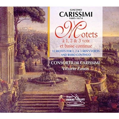 Afbeelding van Consortium Carissimi Motets A 1,2,3 Vx Et Basse Continue