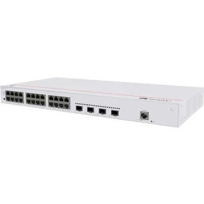 Image de Huawei eKitEngine S310 Series 24T4X Commutateur C2+ Géré 24 x 10/100/1000 + 4 1 Gigabit / 10 SFP+ flux d&#039;air de l&#039;avant vers le côté Montable sur rack