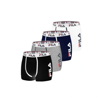 Afbeelding van FILA Fi/1bcx4/Fu5040 Boxershorts voor heren, 4 stuks, Een