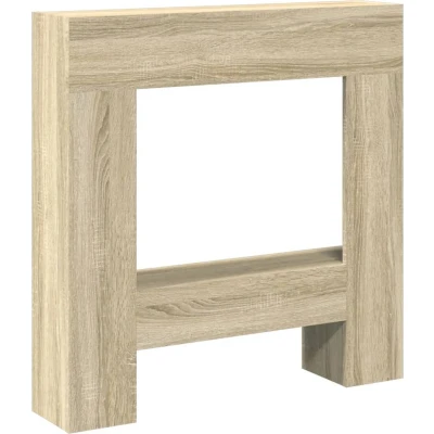 Afbeelding van vidaXL Haardombouw 81x18x82 cm bewerkt hout sonoma eikenkleurig