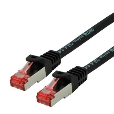 Afbeelding van ROLINE patchkabel Cat.6 S/FTP (PiMF), componentniveau, LSOH, zwart, 5 m