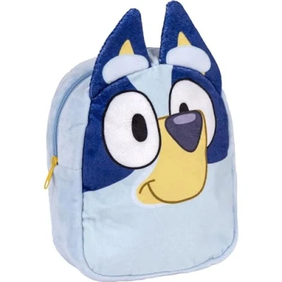Image de CERDÁ LIFE&#039;S LITTLE MOMENTS Bluey sac à dos de jardin Bleu 18 x 22 8 cm Fabriqué en polyester Petit peluche Fermeture glissière et poignées réglables Produit original conçu Espagne