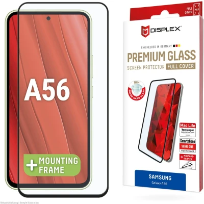 Afbeelding van Displex Premium glas, volledig gepantserd glas (1 Stuk, Samsung Galaxy A56), Smartphone beschermfolie, Transparant