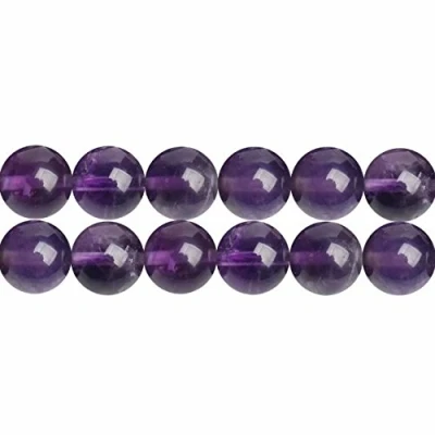 Afbeelding van SKYBEADS Ronde kralen, amethist, klasse AAA, 6 mm, natuursteen, fijne edelsteen, voor sieraden, lengte 38 cm, ca. 90 stuks