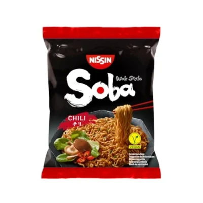 Image de NISSIN Soba Bag Saveur Chili 1 carton de 9 sachets 111g