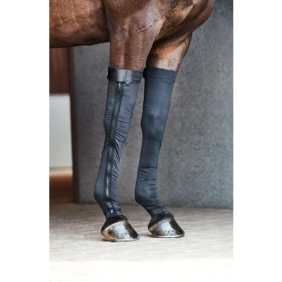 Image de Catago Chaussettes FIR Tech Jambes Avant Noir L
