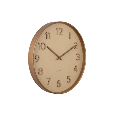 Afbeelding van Karlsson Wandklok Pure Wood Grain Zandbruin Ø40cm