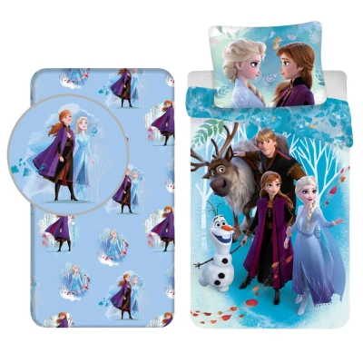 Afbeelding van Frozen Dekbedovertrek + Hoeslaken