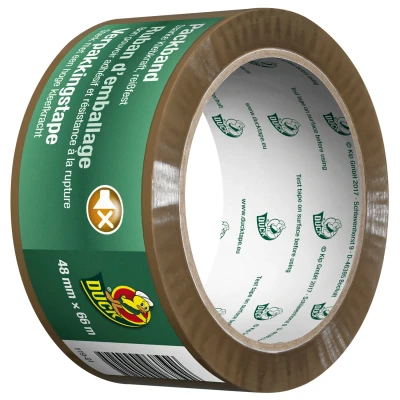 Afbeelding van Verpakkingstape Duck 66 meter (Geluidloos, Bruin, 48 mm)