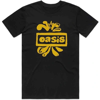 Afbeelding van Oasis Drawn Logo Heren T shirt 2XL Zwart