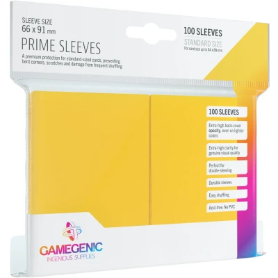 Afbeelding van GAMEGEN!C Prime Sleeves Yellow Pack (100), kleur (GGS10020ML)
