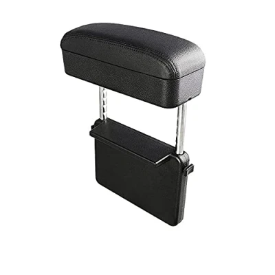 Afbeelding van Qirc Auto Armsteun Box Protector Center Console Extender Elleboog en Onderarm Polssteun Verstelbare Hoogte Comfort Pad Universeel (Zwart)