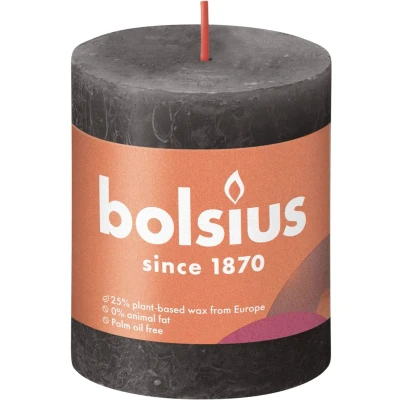 Afbeelding van Bolsius kaars rustiek Stormy Grey 80/68 mm