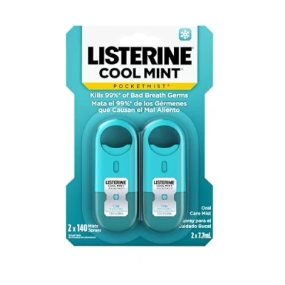 Afbeelding van Listerine CoolMint Pocket Mist Mondspray Spray Tegen Slechte Adem Geen Mondwater Nodig Total Care