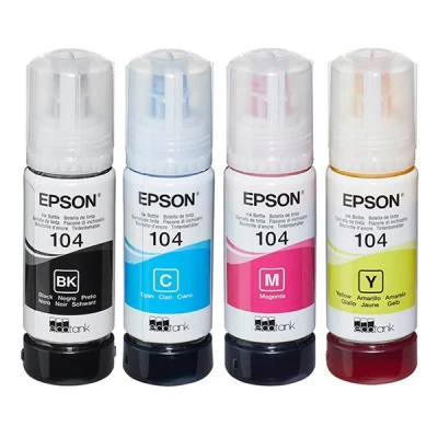 Image de Epson 104 Ecotank Multipack Noir cyan magenta jaune (c13t00p640)