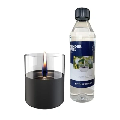 Afbeelding van Tenderflame Lilly 10 Black + 0,5L Tenderfuel Giftset