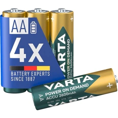 Afbeelding van Varta Accu klaar voor gebruik Mignon AA Ni Mh oplaadbare batterij (4 pack, 2600 mAh)