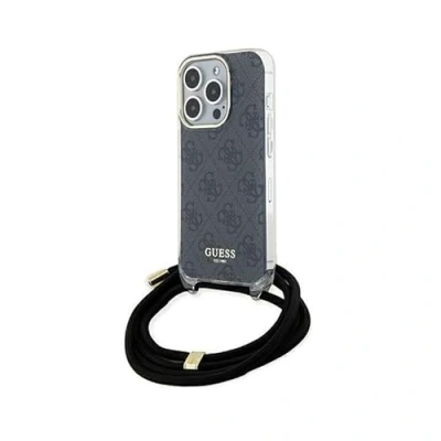 Afbeelding van Guess 4G Printed Crossbody Back Case Geschikt voor Apple iPhone 15 Pro (6.1&quot;) Zwart