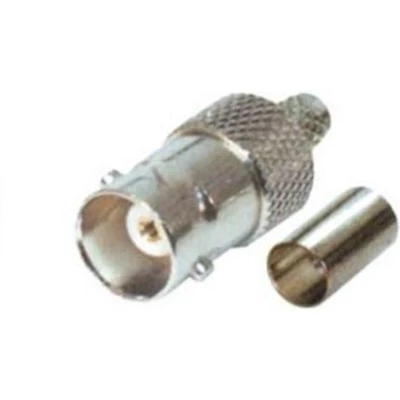 Afbeelding van BNC (v) krimp connector voor RG58 kabel 50 Ohm / recht