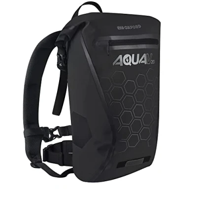 Afbeelding van Zwarte Rugzak Waterdichte Rugtas Oxford Aqua 20 Liter zwart