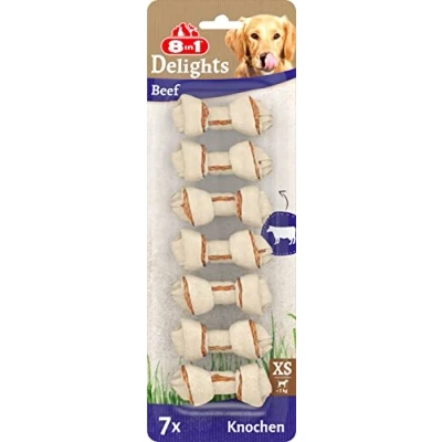 Afbeelding van 8in1 Delights Kauwbot Rund XS 7 stuks