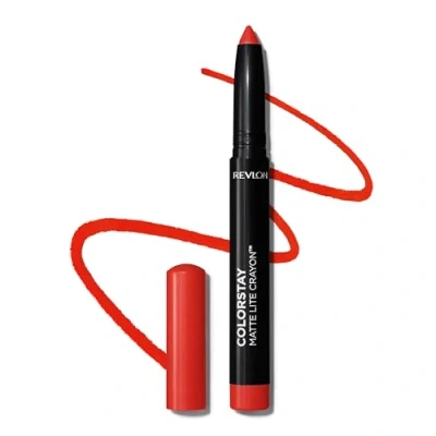 Afbeelding van Revlon Lipstick Colorstay Matte LITE Crayon Lippenstift, Maat: 1.4 g, Ruffled feathers