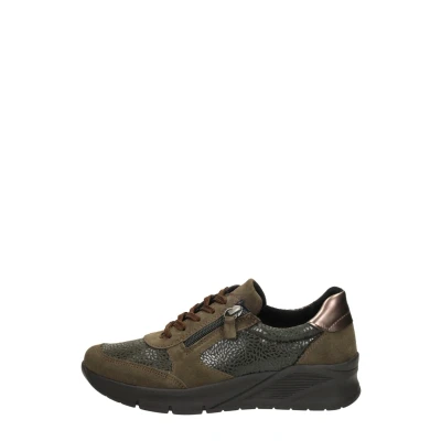 Afbeelding van SUB55 Sneakers laag, Dames, Maat: 39, Groen Leer en textiel