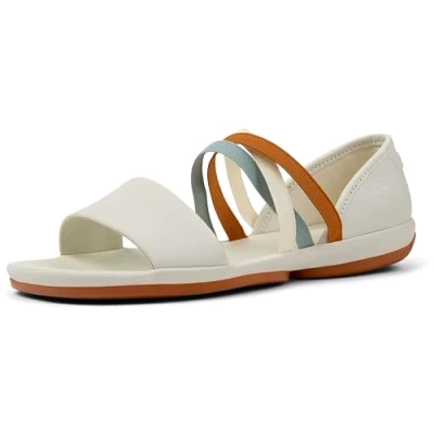 Afbeelding van Camper Right NINA Twins Sandalen, Dames, Maat: 40, Weiß natural Leer